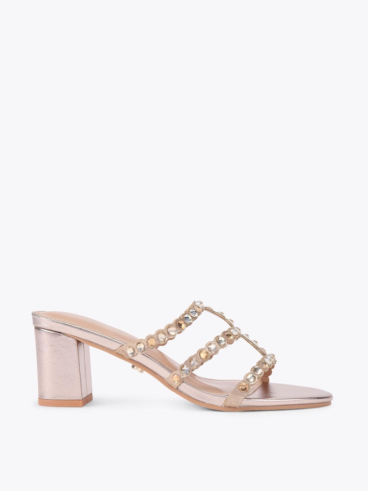 Gold - Carvela Confetti Block Sandals - Bild 1 von 4