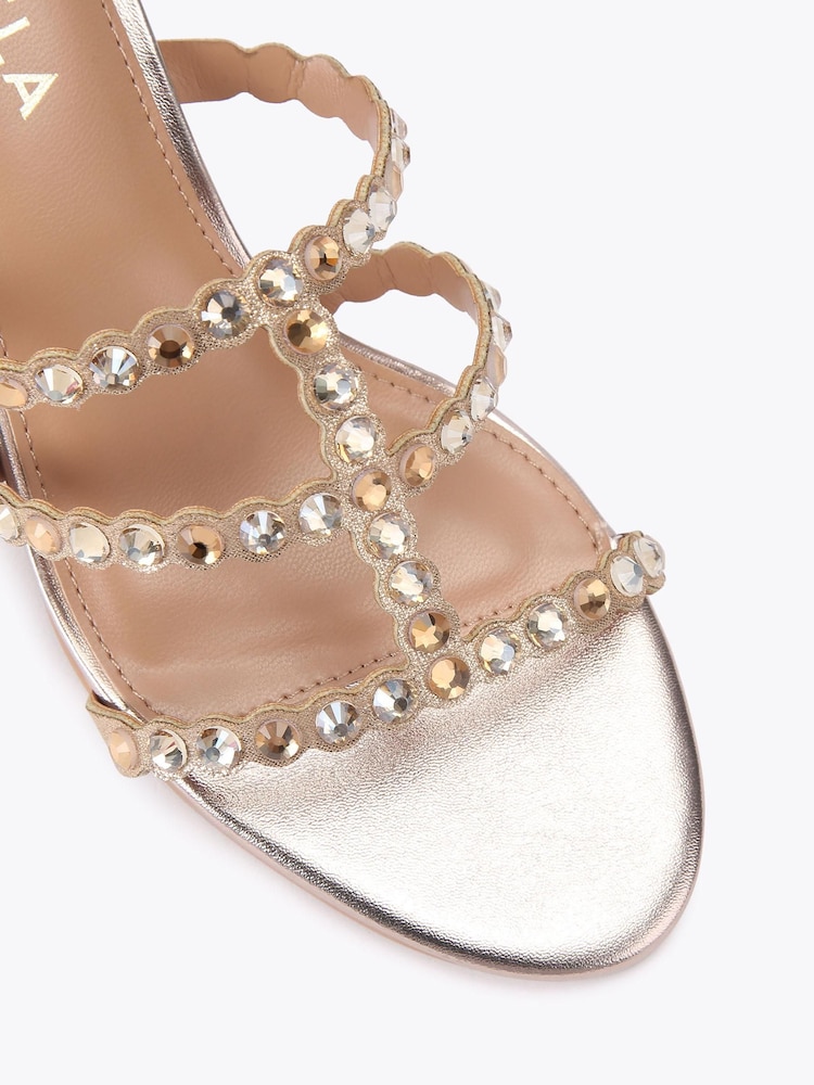 Gold - Carvela Confetti Block Sandals - Bild 4 von 4