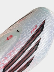 adidas White F50 League Laceless Firm Ground Football Boots - Image 8 of 9