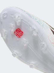 adidas White F50 League Laceless Firm Ground Football Boots - Image 9 of 9