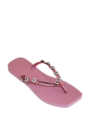 Havaianas Pink Slim Stylish Flip Flops - Image 2 of 6