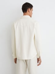 قميص عُلوي دنيم بطراز غربي بكبَاسين Finley من Reiss - Image 6 of 7
