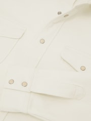 قميص عُلوي دنيم بطراز غربي بكبَاسين Finley من Reiss - Image 7 of 7