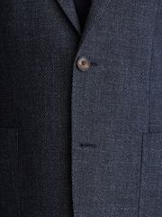 Reiss Carlos Cotton Hopsack Single-Breasted Blazer Tailored-Fit - Изображение 3 11