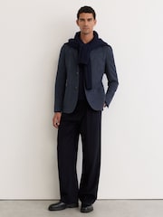 Reiss Carlos Cotton Hopsack Single-Breasted Blazer Tailored-Fit - Изображение 4 11