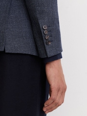 Reiss Carlos Cotton Hopsack Single-Breasted Blazer Tailored-Fit - Изображение 6 11
