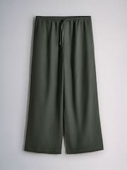 The Set Shirt and Wide Leg Trousers Co-ord Set Khaki Green - Image 3 of 5