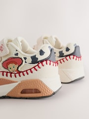 Neutral Toy Story Touch Fastening Elastic Lace Bubble Trainers - Image 4 of 6
