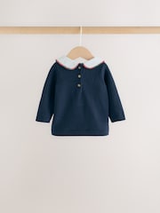 Navy Blue Bear Knitted Jumper and Leggings Baby Set (0mths-2yrs) - Image 4 of 13