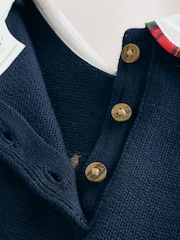 Navy Blue Bear Knitted Jumper and Leggings Baby Set (0mths-2yrs) - Image 8 of 13