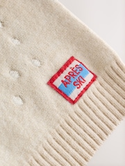 Neutral/Red Bear Ski Scene Baby Knitted Jumper and Leggings Set (0mths-2yrs) - Image 8 of 10