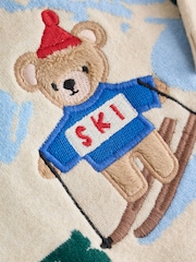Neutral/Red Bear Ski Scene Baby Knitted Jumper and Leggings Set (0mths-2yrs) - Image 9 of 10