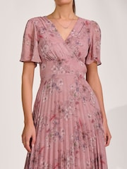 وردي - Jolie Moi Printed Chiffon Glitter Maxi Dress - Image 3 of 6