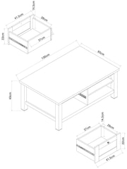 Light Natural Malvern Storage Coffee Table - Image 5 of 11