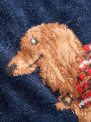 Navy Dachshund Knitted Jumper - Image 7 of 7