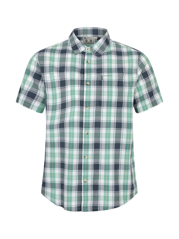 Mountain Warehouse Green Cotton Holiday Short Sleeve Shirt - Image 1 of 6