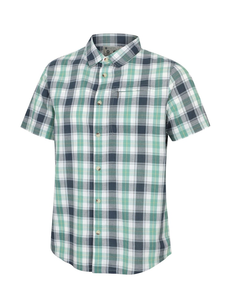 Mountain Warehouse Green Cotton Holiday Short Sleeve Shirt - Image 2 of 6