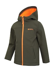 Mountain Warehouse Green Exodus Kids Water Resistant Softshell Jacket - Image 4 of 5