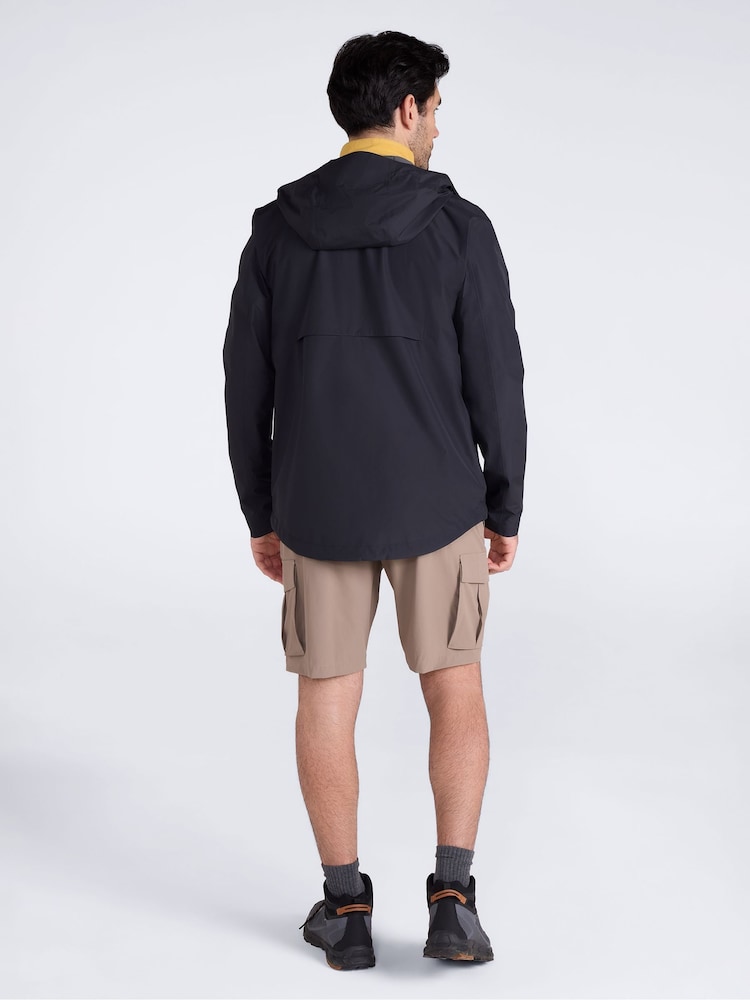 Mountain Warehouse Black Aerovent Waterproof Packable 2.5 Layer Jacket - Image 2 of 6