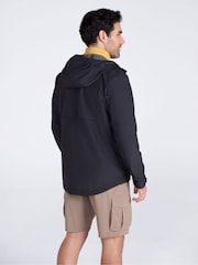 Mountain Warehouse Black Aerovent Waterproof Packable 2.5 Layer Jacket - Image 4 of 6