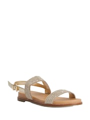 Dune London Metallic Levias Casual Sandals - Image 2 of 5
