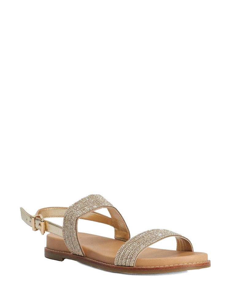 Dune London Metallic Levias Casual Sandals - Image 2 of 5