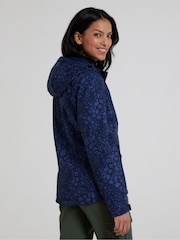 Mountain Warehouse Blue Exodus Printed Water Resistant Softshell Jacket - Image 3 of 9