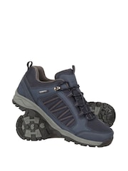 أزرق - Mountain Warehouse Path Waterproof Outdoor Walking Shoes - صورة 3 من 4