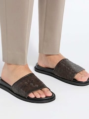 Dune London Brown Ivar Smart Sandals - Image 1 of 6