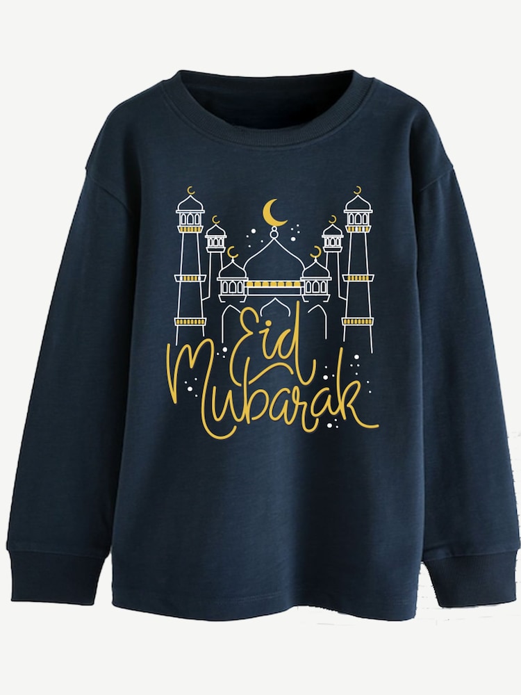 Brands In Blue Eid Mosque Pyjamas - Image 2 of 3 Brands In Blue Eid Mosque Pyjamas - Image 2 of 3