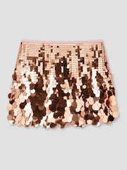 Angel & Rocket Pink Natalia Sequin A Line Mini Skirt - Image 4 of 5