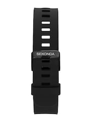 Sekonda Black Motion Go 37mm Rectangular Smartwatch Watch Strap - Image 3 of 5