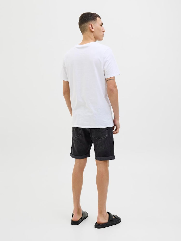 Чорний - JACK & JONES Slim Fit Denim Shorts - Image 2 of 5
