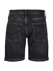 JACK & JONES Black Slim Fit Denim Shorts - Image 7 of 7