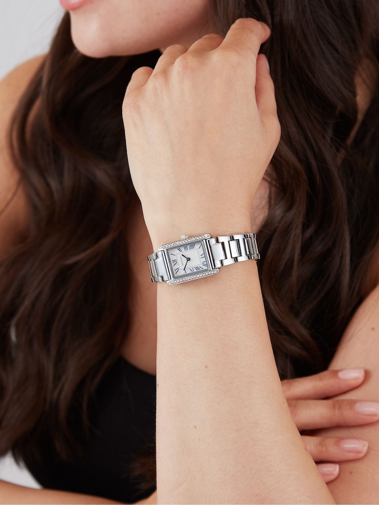 Sekonda Silver Colette 22mm Rectangular Analogue Watch with Silver Bracelet - Image 5 of 5