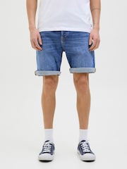 Синій - JACK & JONES Slim Fit Denim Shorts - Image 1 of 5