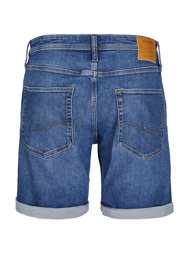 JACK & JONES Blue Slim Fit Denim Shorts - Image 7 of 7 JACK & JONES Blue Slim Fit Denim Shorts - Image 7 of 7