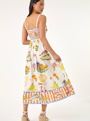 Roman Petite Fruit Print Strappy Midi Dress - Imagen 3 de 5
