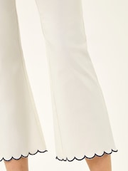 Off White - Roman Trim Flared Crop Trousers - Imagen 5 de 5