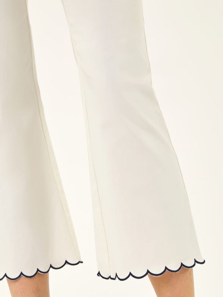 Off White - Roman Trim Flared Crop Trousers - Imagen 5 de 5