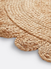 La Redoute Intérieurs Natural Aftas Flower Round Jute Rug - Image 3 of 3