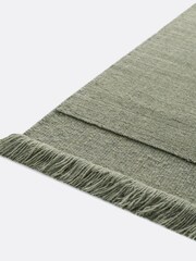 La Redoute Intérieurs Khaki Osni Rug in Wool and Cotton - Image 3 of 5