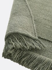 La Redoute Intérieurs Khaki Osni Rug in Wool and Cotton - Image 5 of 5