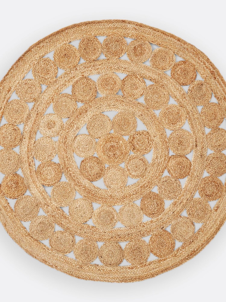 La Redoute Intérieurs Natural Aftas Border Round Jute Rug - Image 2 of 3 La Redoute Intérieurs Natural Aftas Border Round Jute Rug - Image 2 of 3