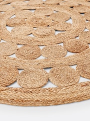 La Redoute Intérieurs Natural Aftas Border Round Jute Rug - Image 3 of 3