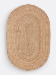 La Redoute Intérieurs Natural Aftas Oval Jute Rug - Image 2 of 3