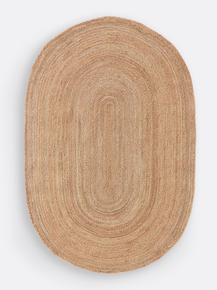 La Redoute Intérieurs Natural Aftas Oval Jute Rug - Image 2 of 3