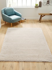 La Redoute Intérieurs White Afaw Woolly Effect Shaggy Rug - Image 1 of 1