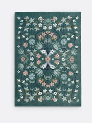 La Redoute Intérieurs Multicoloured Print Pilar Floral Wool Rug - Image 2 of 3