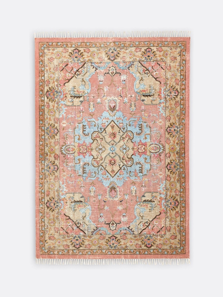 La Redoute Intérieurs Multicolour Lexy Vintage Style Cotton Rug - Image 2 of 4 La Redoute Intérieurs Multicolour Lexy Vintage Style Cotton Rug - Image 2 of 4